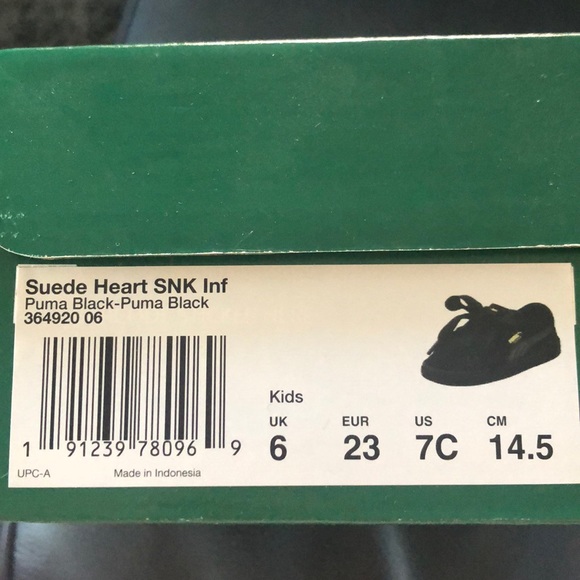Puma Suade Heart SNK Inf Puma black - Picture 6 of 6